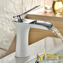 Silver White Short Waterfall Faucet