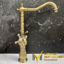 Antique Washbasin Mixer - Double Armed Modern