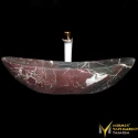 Rossa Levante Marble Boat Washbasin