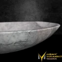 Lilac White Marble Curved Washbasin