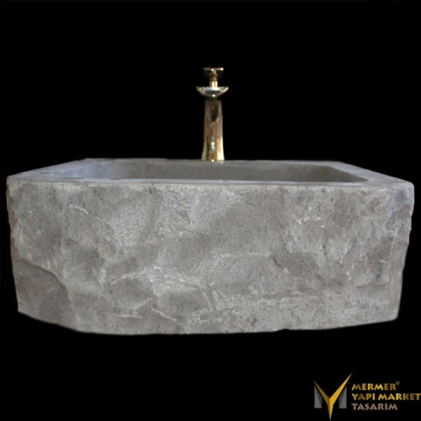 Anthracite Basalt Square Washbasin with ...