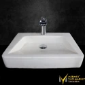 Afyon White Faucet Outlet Washbasin