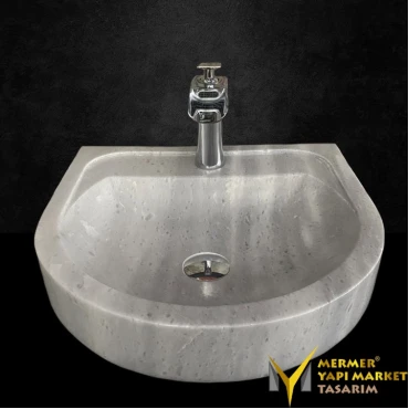  Afyon Cloudy Large Washbasin with Tap Outlet