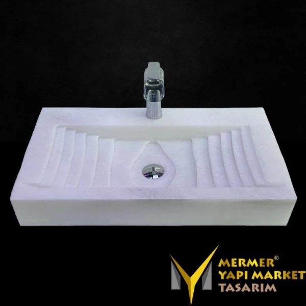 Afyon White Marble Tumbled Layer Design ...
