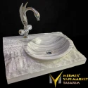  Marmara Tumbled Design Block Washbasin