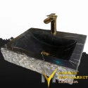 Toros Black Outer Split Spring Model Washbasin