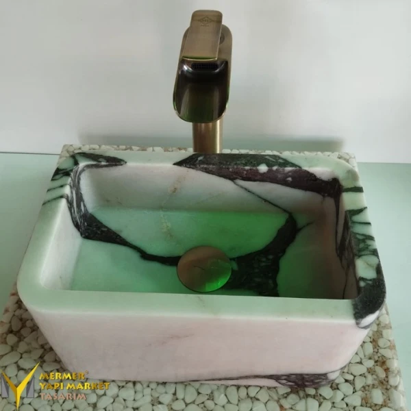 Travertine Soap Dispenser Detail Mini Wa...