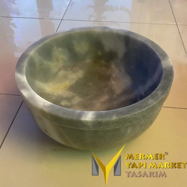 Gray Marble Thick Edge Bowl