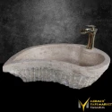 Noche Travertine Drip Model Washbasin