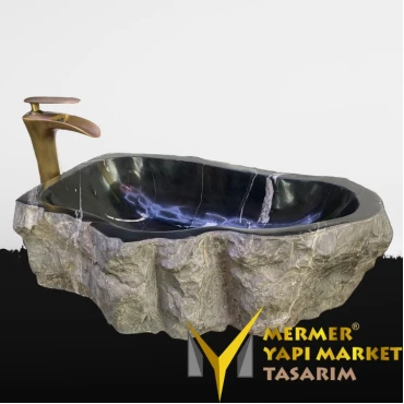 Toros Black Special Design Non Split Washbasin