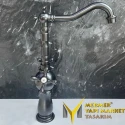 Black Washbasin Mixer-Double Arm Modern