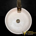Travertine Pear Design Washbasin