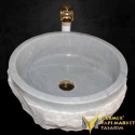Gray Marble Exposed Design Washbasin
