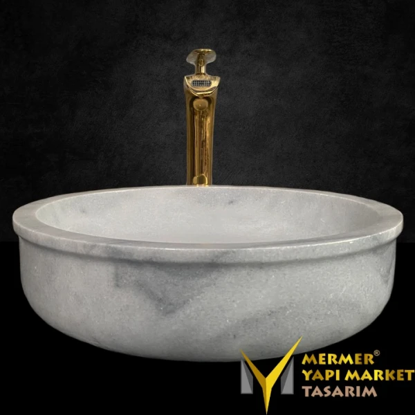 Afyon Cloudy Thick Side Round Sink