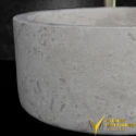 Light Travertine Cylinder Washbasin