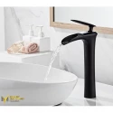 Black Waterfall Bowl Sink Faucet