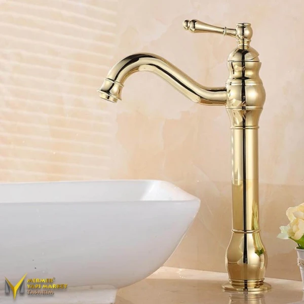 Gold Plated Bowl Basin Mixer