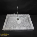 Gray Marble Sloped Sink