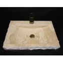 Travertine Spring Basin With Faucet Outlet