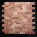 Kırmızı Traverten Patlatma Mozaik
