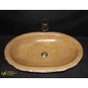 Noche Travertine Design Split Face Sink