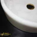Afyon Crystal White Cylinder Washbasin