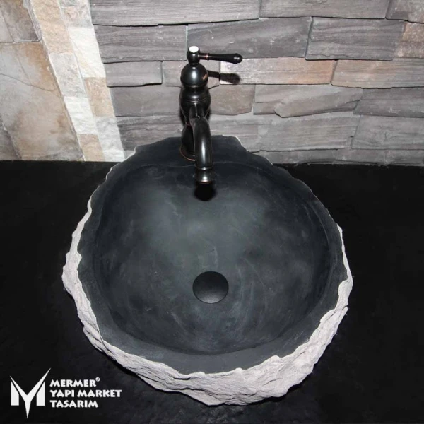 Basalt Oval Shapeless Design Washbasin
