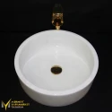 Afyon White Cylinder Washbasin