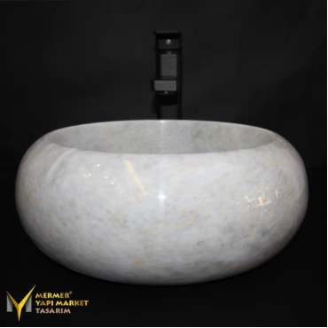 Gray Marble Mini Convex Washbasin