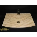 Travertine Vein Cut Washbasin