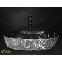 Toros Black Exterior Vertical Split Design Wash Basin