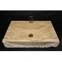 Travertine Faucet Outlet And Water Way Basin