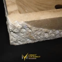 Travertine Faucet Outlet And Water Way Basin