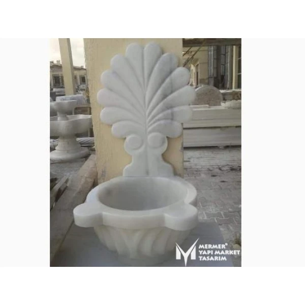 Afyon Cloudy Marble Mirrored Moon Design...