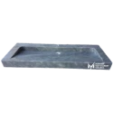 Gray Marble One Piece Sink - With Faucet Outlet