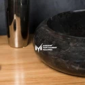 Black Marble Curved Boat Shaped Sink