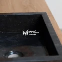 Black Marble Classic Square Sink