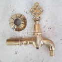 Gold Plated Ottoman Tap - Hose Fitted