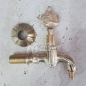 Gold Plated Tugra Design Tap - Hose Fitting