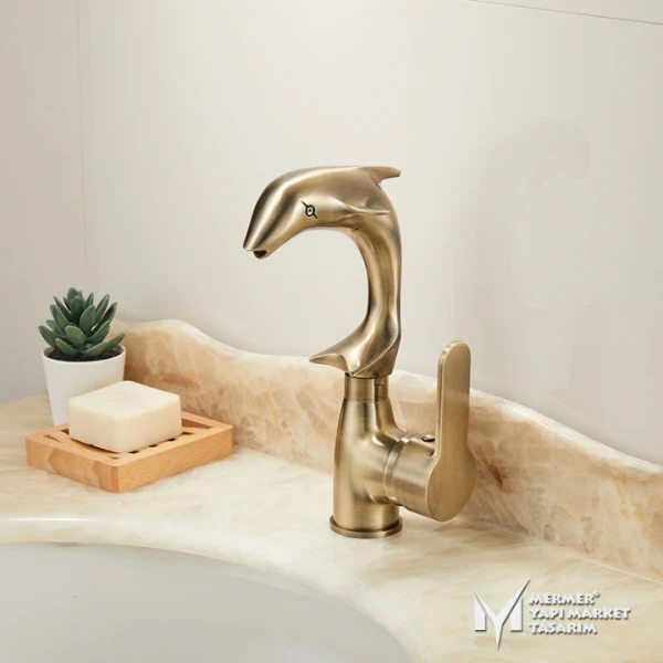 Antique Dolphin Design Faucet