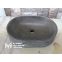 Basalt Anthracite Oval Design Square Sink