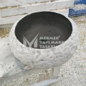 Basalt Anthracite Split Face Natural Design Washbasin