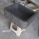 Basalt Design Split Face Kitchen Sink