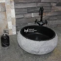 Basalt Black Mucarta Concealed Concealed Washbasin