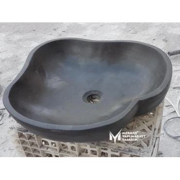 Basalt Black Unshaped Washbasin