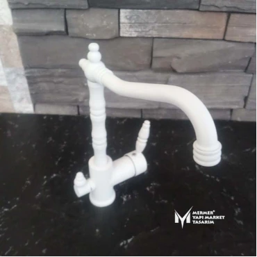 White Refined Rustic Faucet