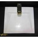 White Marble Square Faucet Outlet and Concealed Drain Basin