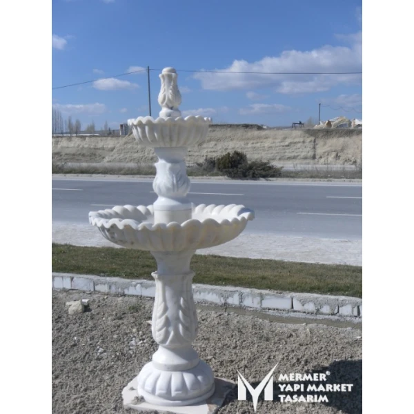 White Marble Special Embrodiered Pool Fo...