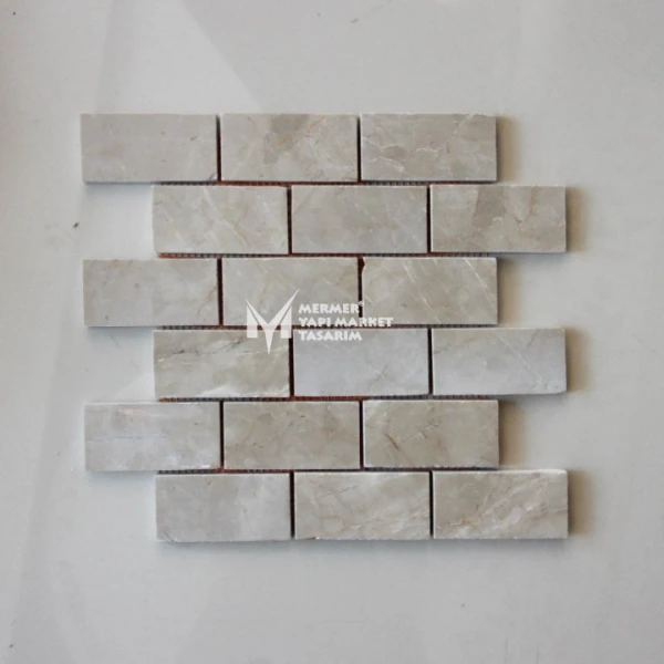 Cappuccino Beige Marble 5x10 Mosaic- Out...