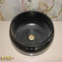 Polished Basalt Drain Hole Deep Hammam Sink